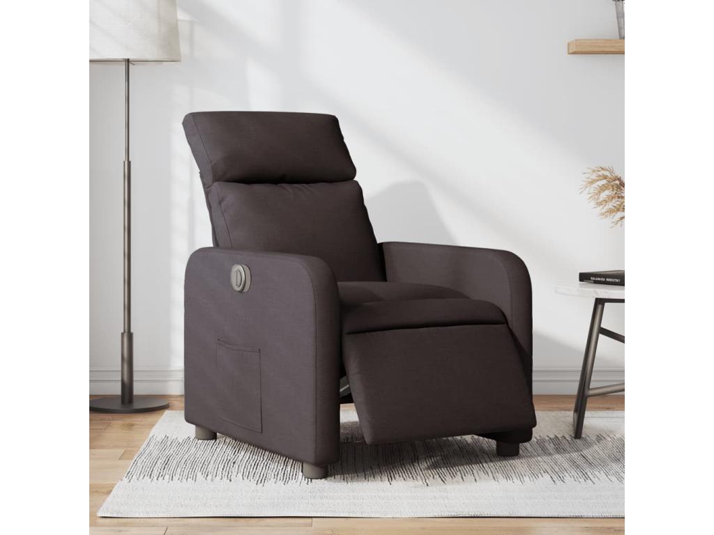 Fauteuil d'appoint en tissu marron