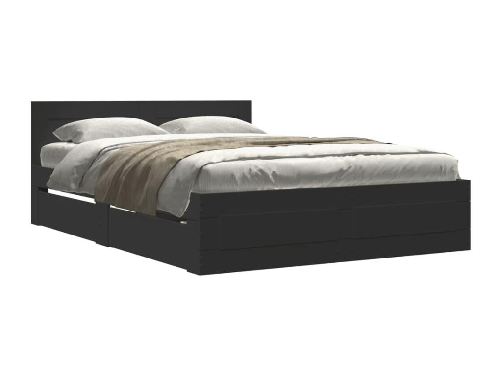 Matelas noir, 135 x 190 cm
