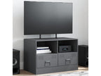 Meuble TV anthracite, 67 x 39 x 44 cm