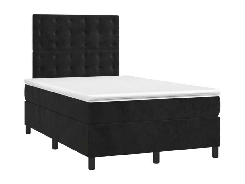 Matelas en velours noir, 120 x 200 cm