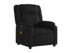 Fauteuil d'appoint en similicuir noir - dlz1766575531414
