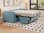 Matelas en velours bleu