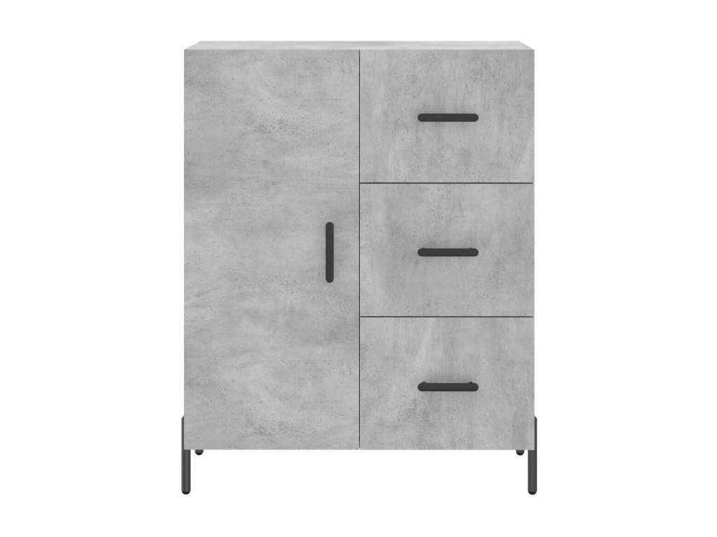 Buffet en bois d'ingénierie gris, 69,5 x 34 x 90 cm - dlz1766575138994
