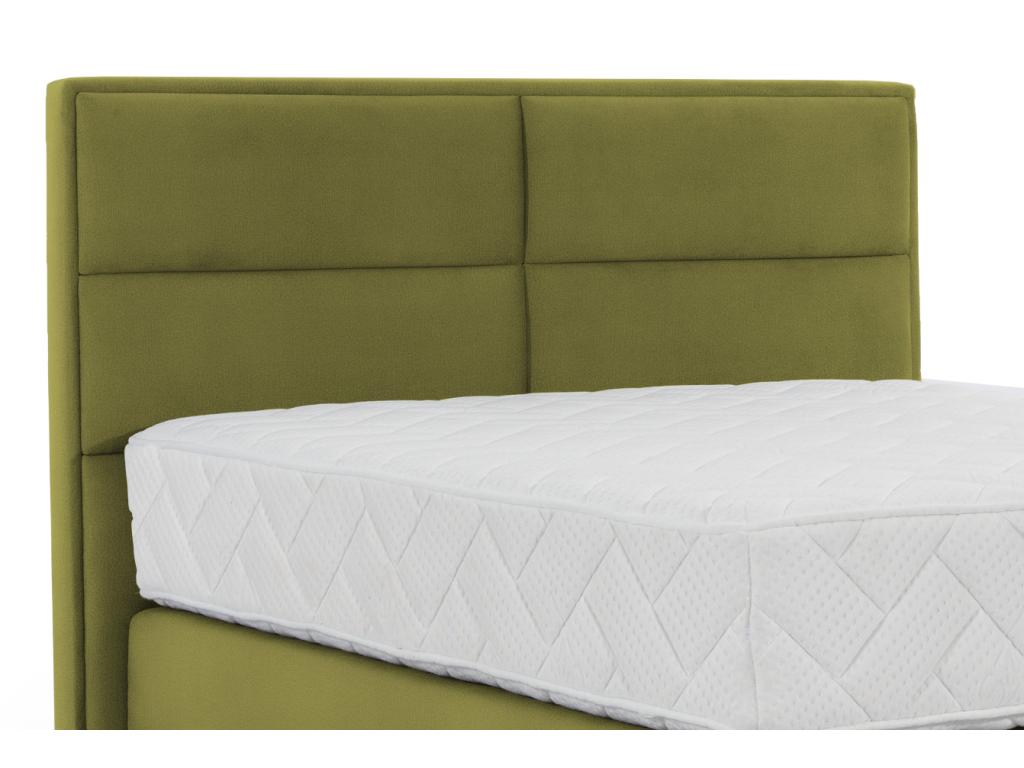 Matelas en velours vert, 140 x 200 cm