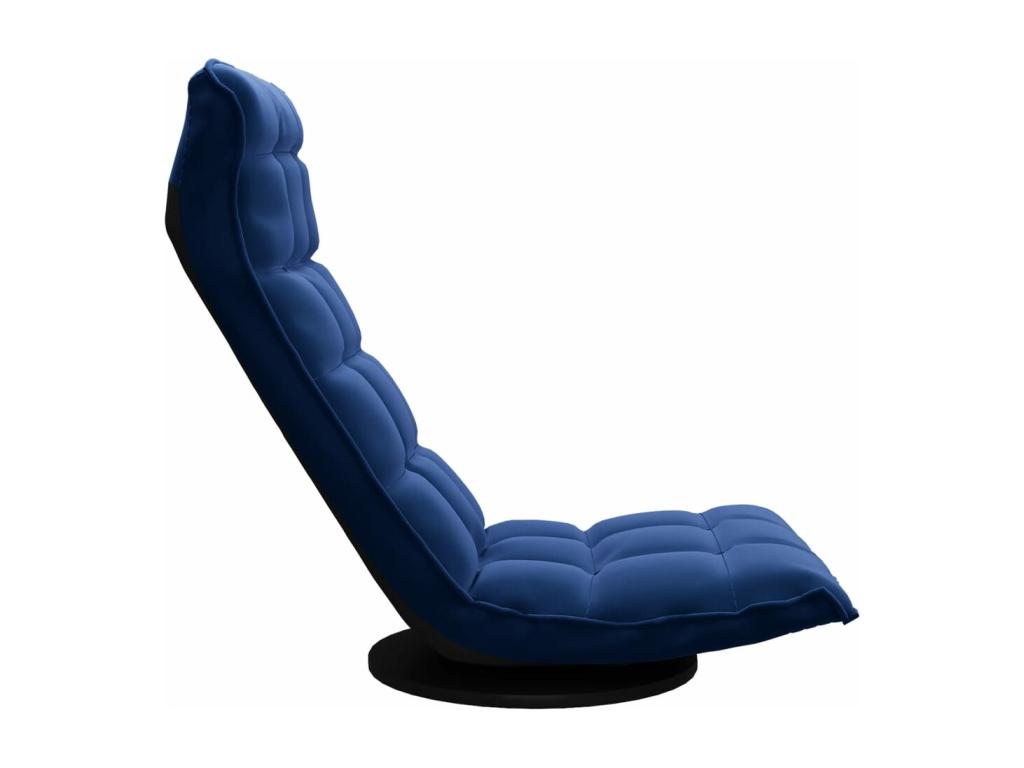 Fauteuil en velours bleu