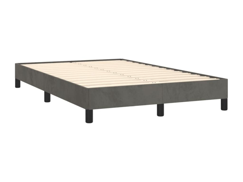 Matelas en velours gris, 120 x 190 cm