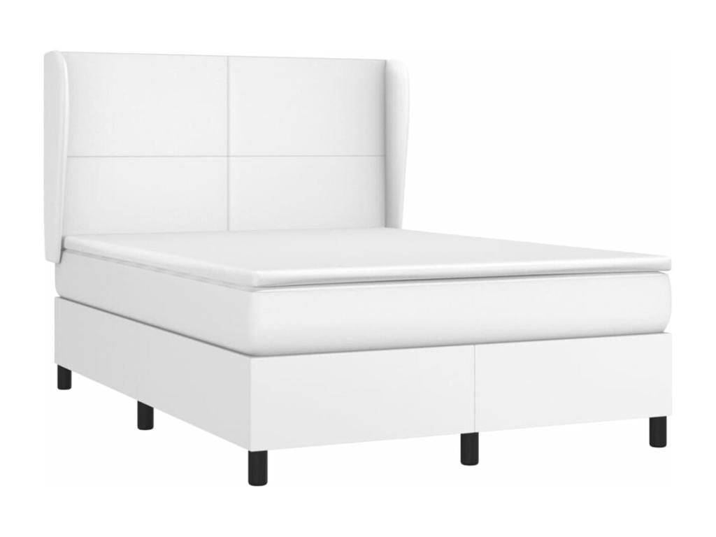 Matelas en similicuir blanc, 140 x 190 cm