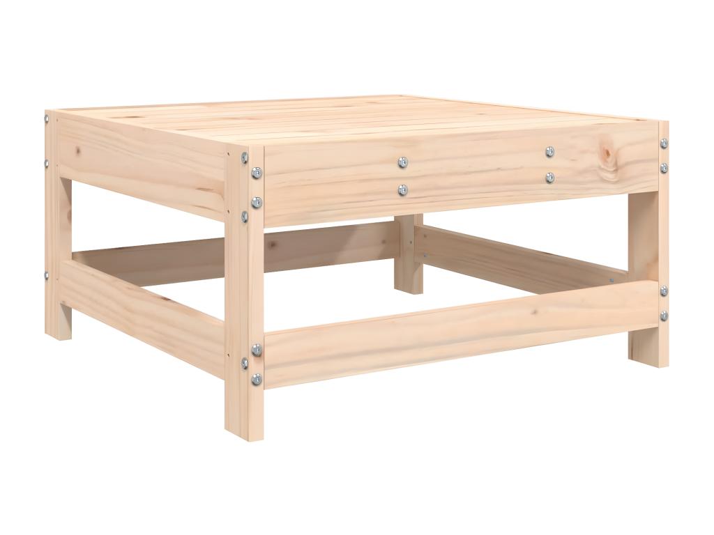 Ensemble de meubles d'extérieur en bois massif brun