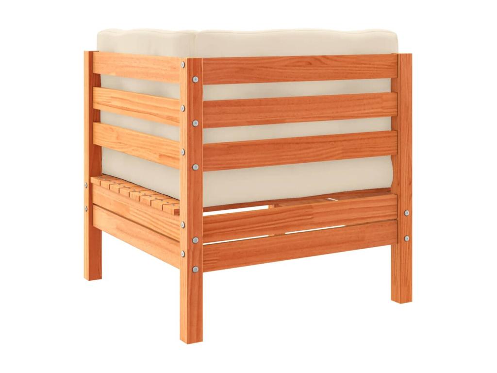 Ensemble de meubles de jardin en pin brun