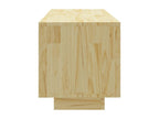 Meuble TV en pin brun, 110 x 30 x 33,5 cm