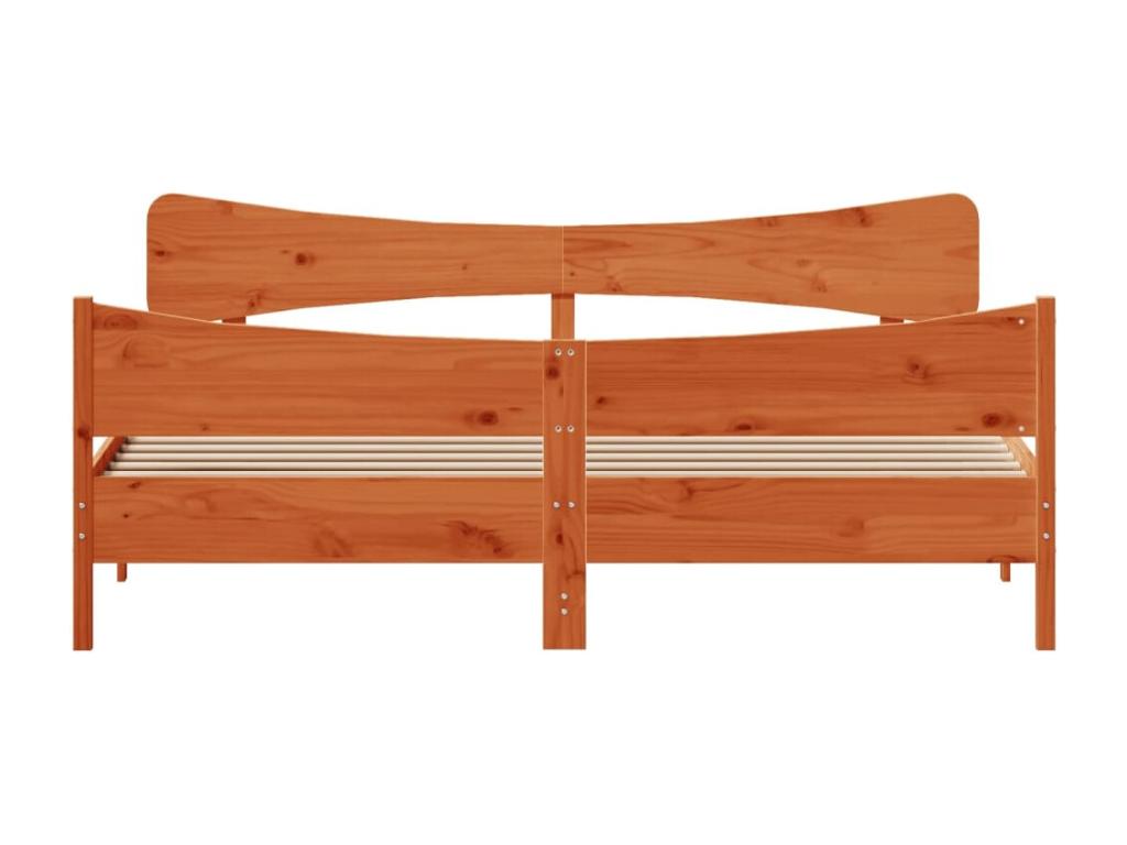 Cadre de lit en pin brun, 180 x 200 cm - dlz1766575478582