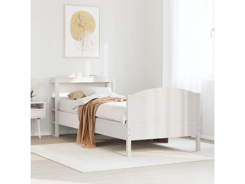 Matelas en bois de pin blanc, 100 x 200 cm