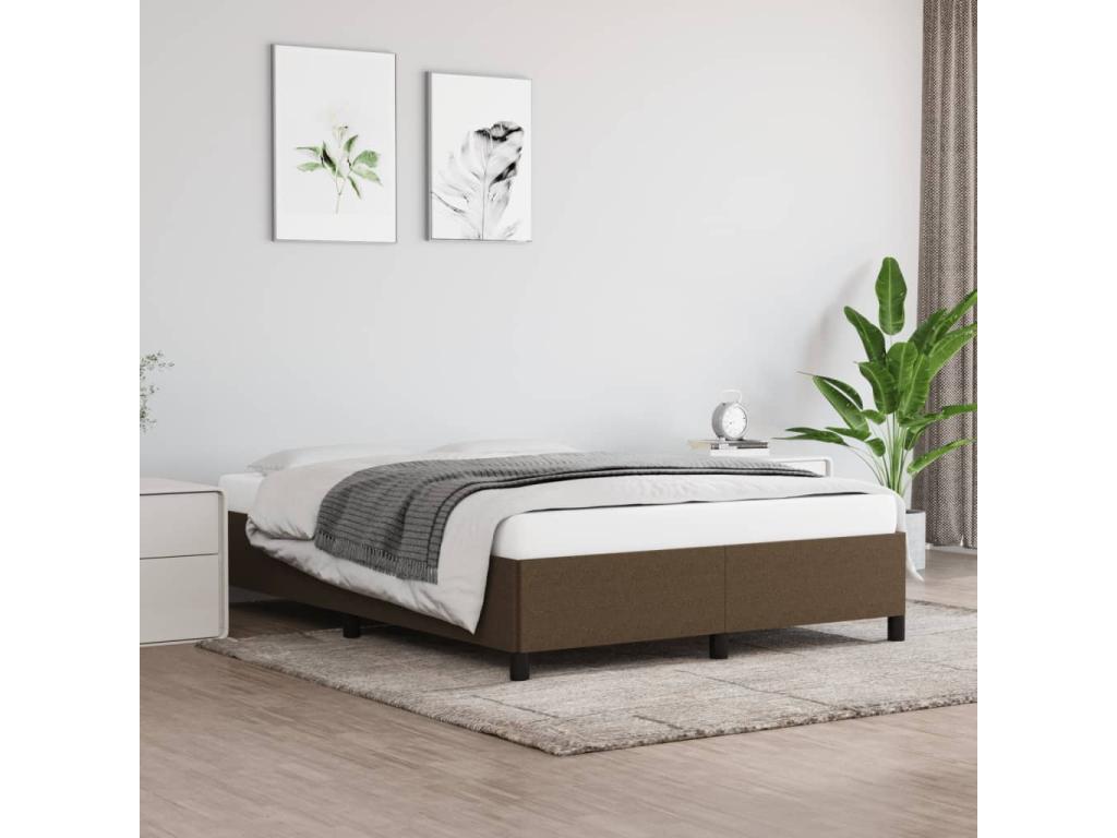 Matelas en tissu marron, 140 x 200 cm
