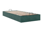 Matelas en velours vert, 90 x 200 cm