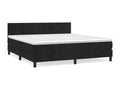 Matelas en velours noir, 160 x 200 cm