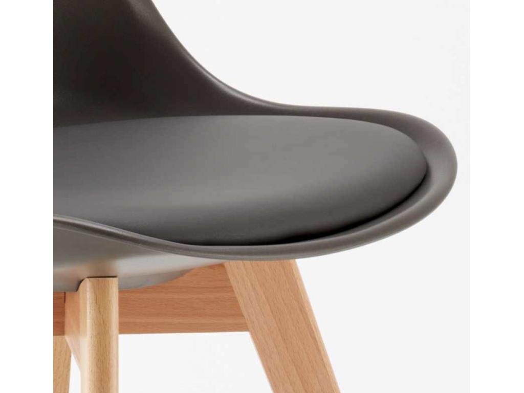 Fauteuil en cuir gris