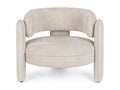Fauteuil d'appoint en tissu beige