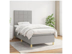 Matelas en tissu blanc, 90 x 190 cm - dlz1766575547420