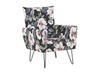 Fauteuil d'appoint en tissu noir - dlz1766575410374