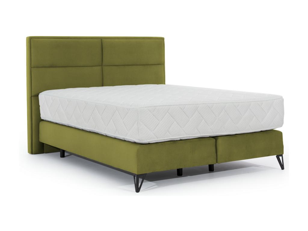 Matelas en velours vert, 140 x 200 cm