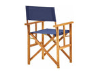 Chaise bleue en bois massif