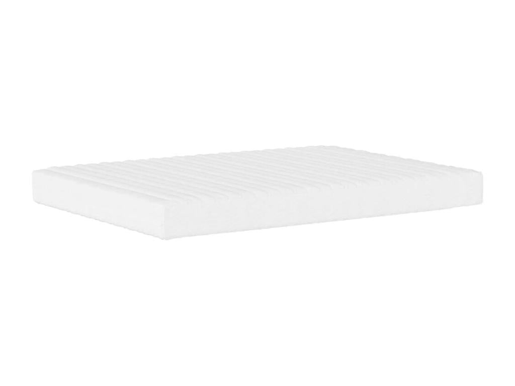 Matelas en similicuir gris, 120 x 200 cm