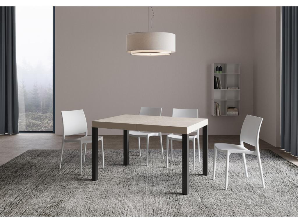 Table grise, 90 x 140 cm