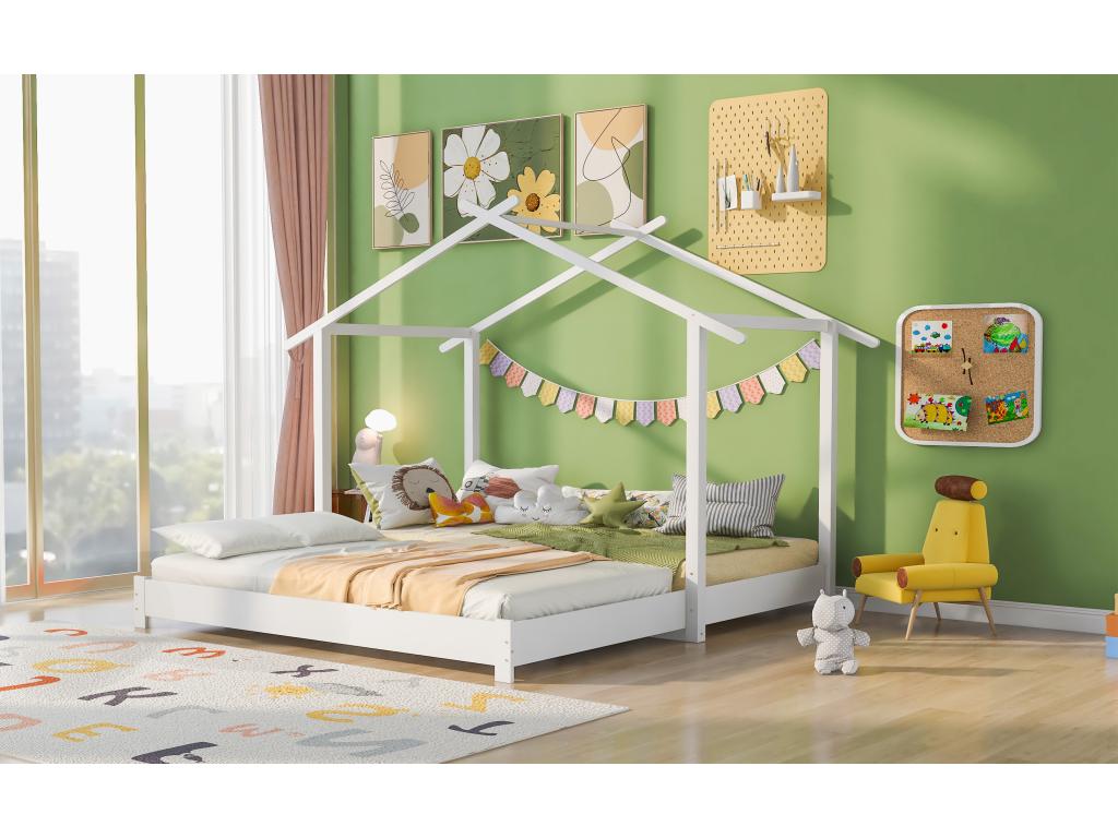 Lit blanc, 180 x 190 cm