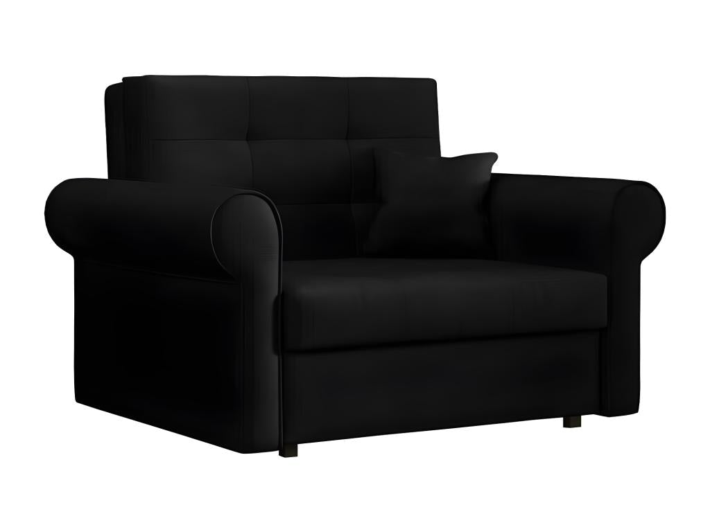Fauteuil d'appoint en métal noir, 85 x 116 x 98 cm