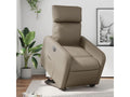 Fauteuil d'appoint en similicuir marron