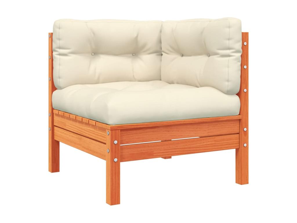 Ensemble de meubles de jardin en pin brun