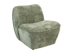 Fauteuil d'appoint en tissu vert