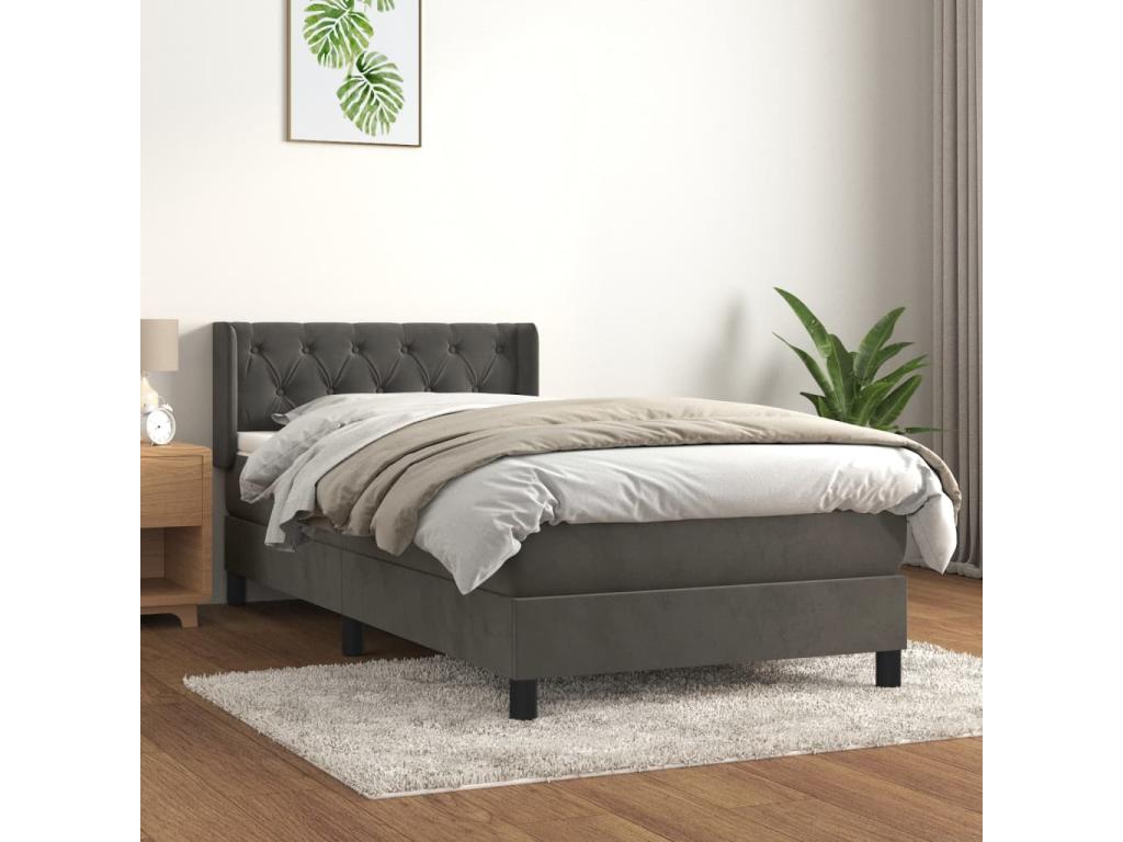 Matelas en velours blanc, 80 x 200 cm