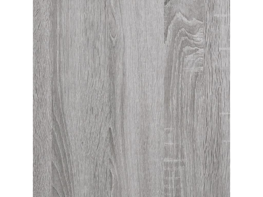 Table en bois d'ingénierie gris, 100 x 35,5 x 75 cm