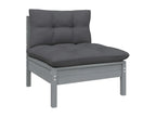 Ensemble de mobilier de jardin en pin gris - dlz1766575627305