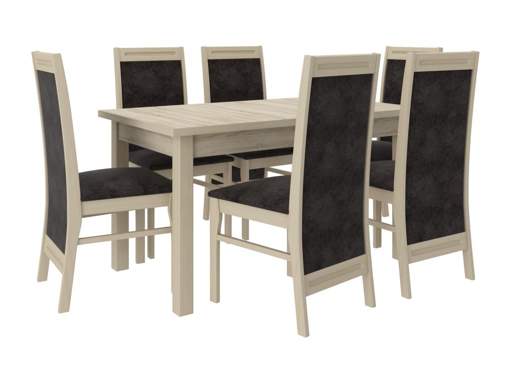 Chaise en tissu gris - dlz1766575405691