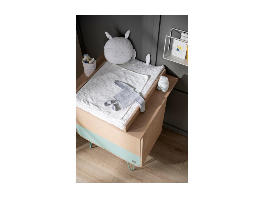 Commode en métal vert