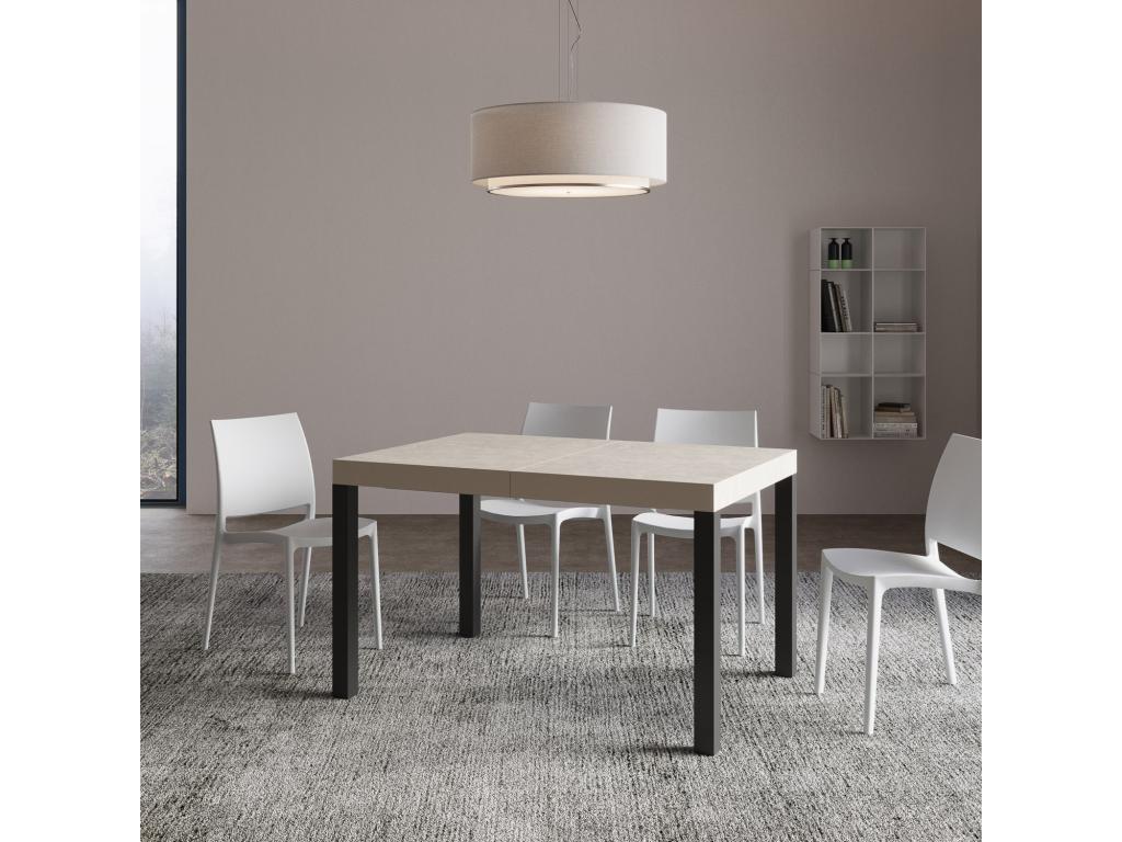 Table grise, 90 x 140 cm