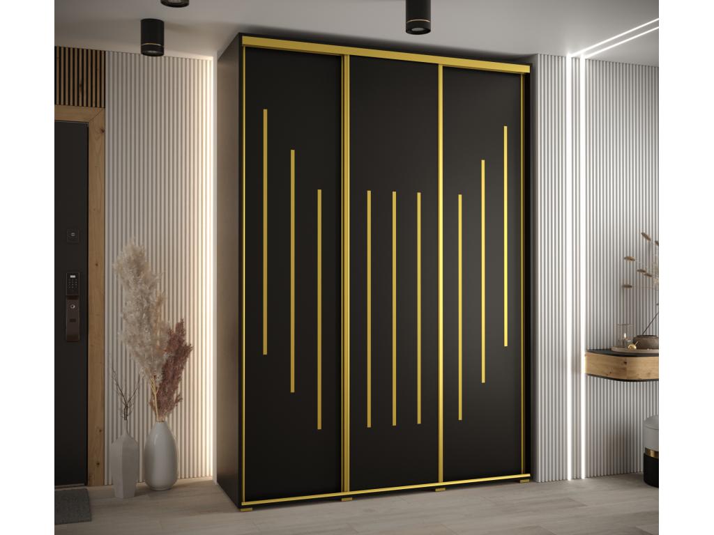 Armoire noire, 180 x 60 x 235,2 cm