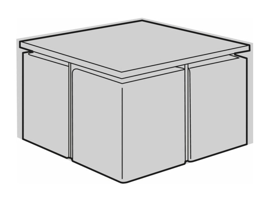 Ensemble de meubles d'extérieur noirs