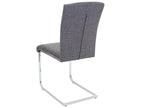 Chaise en tissu gris