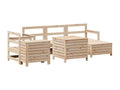 Ensemble de mobilier de jardin en pin brun - dlz1766575005373