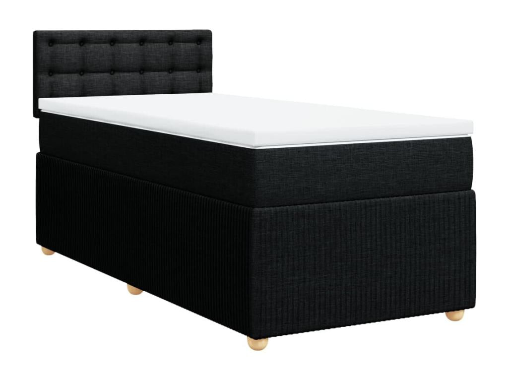 Matelas en tissu noir, 90 x 200 cm