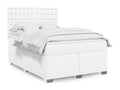 Matelas en similicuir blanc, 140 x 200 cm