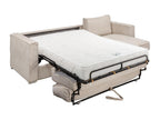 Matelas en velours beige