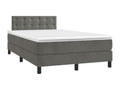 Matelas en velours gris, 120 x 190 cm