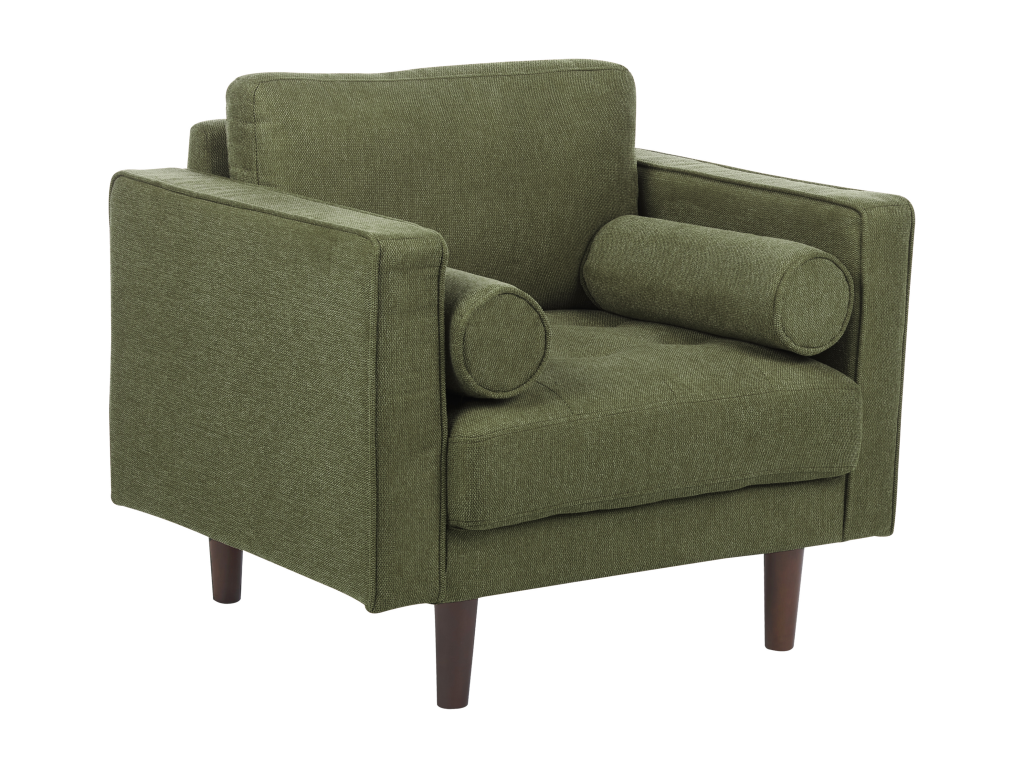 Fauteuil d'appoint en tissu vert - dlz1766575643162