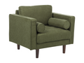 Fauteuil d'appoint en tissu vert - dlz1766575643162
