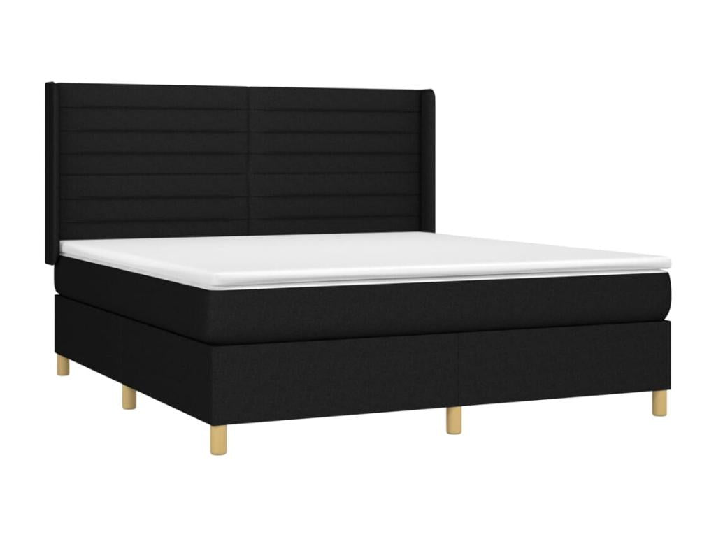 Matelas en tissu noir, 180 x 200 cm