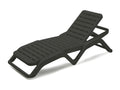Chaise longue anthracite